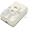 136412 CONTACTO SENCILLO VISIBLE CUADRADO, LINEA DE SOBREPONER SURTEK