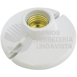 136664 PORTALAMPARA REDONDA DE PORCELANA PARA TECHO 4" SURTEK