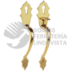 LH119LB JUEGO DE JALADERAS GATILLO CLASSIC, LATON BRILLANTE LOCK