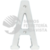 L701ACS LETRA A SLIM 4" NIQUEL SATINADO LOCK