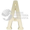 L701ALB LETRA A SLIM 4" LATON BRILLANTE LOCK