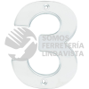 L603C NUMERO 3 BOLD 4" NIQUEL SATINADO LOCK
