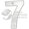 L607C NUMERO 7 BOLD 4" NIQUEL SATINADO LOCK