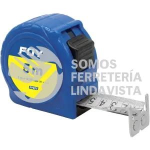 FPZF5 FLEXOMETRO CON CARCASA DE PLASTICO COLOR AZUL, 5 M X 19 MM FOY