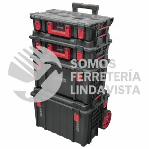 JCMI4 JUEGO DE CAJAS MODULARES PLASTICAS COLOR NEGRO 22", 4 PIEZAS URREA
