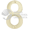L6808LB NUMERO 8 SLIM 4" LATON BRILLANTE LOCK