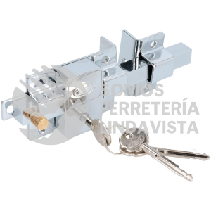 L580DCBB CERRADURA DE BARRA FIJA FUNCION DERECHA, CROMO BRILLANTE, LLAVE TETRA, BLISTER LOCK