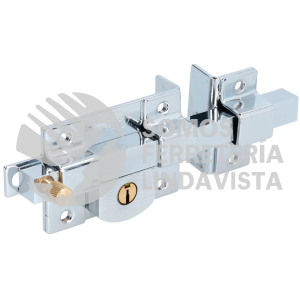 L560DCBB CERRADURA DE BARRA FIJA FUNCION DERECHA, CROMO BRILLANTE, LLAVE ESTANDAR, BLISTER LOCK
