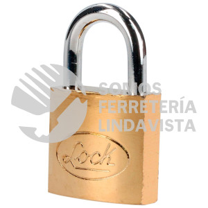 L22S32ELBB CANDADO DE ACERO CORTO 32 MM, ACABADO LATONADO, LLAVE ESTANDAR LOCK