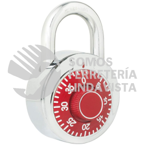 L26S50RJB CANDADO DE COMBINACION DE DISCO, ROJO, 50 MM LOCK