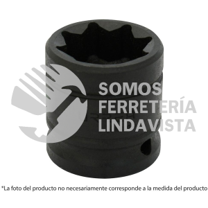 7430S DADO DE IMPACTO CUADRO DE 1/2", 8 PUNTAS, EN PULGADAS, 15/16" URREA