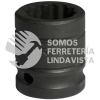 7420MT DADO DE IMPACTO CUADRO DE 1/2", 12 PUNTAS, METRICO, 20 MM URREA
