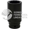 7319MT DADO DE IMPACTO LARGO CUADRO DE 1/2", 12 PUNTAS, METRICO, 19 MM URREA