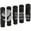 73212M JUEGO DE DADOS LARGOS DE IMPACTO CUADRO DE 1/2", METRICOS, 6 PUNTAS, 10 PIEZAS URREA
