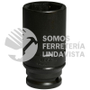 7336M DADO DE IMPACTO LARGO CUADRO DE 1/2", 6 PUNTAS, METRICO, 36 MM URREA
