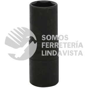 741921MT DADO DE IMPACTO LARGO DOBLE BOCA METRICO CUADRO DE 1/2", 19 X 21 MM URREA