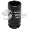 7520LD DADO DE IMPACTO LARGO PARED DELGADA CUADRO DE 3/4", 6 PUNTAS, EN PULGADAS, 1-1/4" URREA