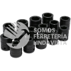 750015 JUEGO DE DADOS DE IMPACTO CUADRO DE 3/4", 6 PUNTAS, METRICOS, 15 PIEZAS URREA