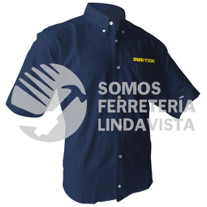 CAMC102M CAMISA DE MANGA CORTA PARA CABALLERO, COLOR AZUL TALLA M SURTEK