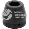 15032 DADO DE IMPACTO CUADRO DE 1-1/2", 6 PUNTAS, EN PULGADAS, 2" URREA