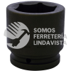 15039 DADO DE IMPACTO CUADRO DE 1-1/2", 6 PUNTAS, EN PULGADAS, 2-7/16" URREA