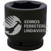 15040 DADO DE IMPACTO CUADRO DE 1-1/2", 6 PUNTAS, EN PULGADAS, 2-1/2" URREA