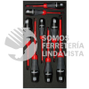 CH119 JUEGO DE DESTORNILLADORES TRIMATERIAL 1000 V, VARIAS PUNTAS BANDEJA LAMINADA, 8 PIEZAS URREA