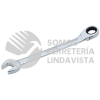 1210MCMR LLAVE COMBINADA PULIDO ESPEJO DE MATRACA SPLINE REVERSIBLE METRICA, 10 MM URREA