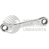 1184 LLAVE DE ESTRIAS PULIDO ESPEJO ACODADA DE MATRACA EN PULGADAS, 12 PUNTAS, 5/8" X 11/16" URREA