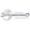1234MCM LLAVE COMBINADA PULIDO ESPEJO DE MATRACA METRICA, 12 PUNTAS, 34 MM URREA