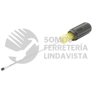 9434 DESTORNILLADOR CON MANGO CUSHION GRIP, PUNTA CABINET BARRA REDONDA 3/16" X 6" URREA