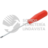 9632R DESTORNILLADOR CON MANGO ROJO, PUNTA CABINET BARRA REDONDA 3/16" X 4" URREA