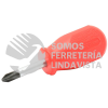 9671R DESTORNILLADOR CON MANGO ROJO, PUNTA PHILLIPS TIPO TROMPO BARRA REDONDA #2 X 1-3/8" URREA