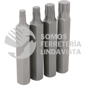 J607 JUEGO DE 4 PUNTAS BRISTOL HEXAGONO DE 1/2" URREA