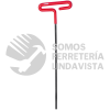 46416LG LLAVE HEXAGONAL LARGA TIPO "T" MANGO DE VINIL, EN PULGADAS, 1/4" URREA