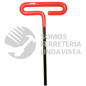 46424G LLAVE HEXAGONAL CORTA TIPO "T" MANGO DE VINIL, EN PULGADAS, 3/8" URREA