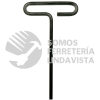 46409 LLAVE HEXAGONAL CORTA TIPO "T", EN PULGADAS, 9/64" URREA