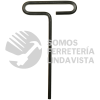 46512 LLAVE HEXAGONAL CORTA TIPO "T", METRICA, 3 MM URREA