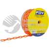 143436 CADENA PLASTICA CALIBRE 3 MM DE 50 M, COLOR NARANJA FOY