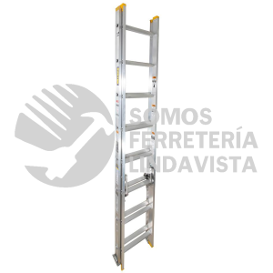 EE16 ESCALERA DE EXTENSION TIPO 3 DE ALUMINIO CON 16 PELDAÑOS SURTEK