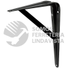 137823 MENSULA CON SOPORTE COLOR NEGRO 8 X 12" SURTEK