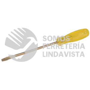 UH9616 DESTORNILLADOR DE BRONCE-ALUMINIO ANTICHISPA, PUNTA PLANA DE 1/4" URREA