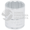 5217 DADO CUADRO DE 3/8", 12 PUNTAS, EN PULGADAS, 17/32" URREA