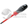 9702T DESTORNILLADOR CON MANGO TRIMATERIAL 1000 V, PUNTA PHILLIPS #2 X 4" URREA