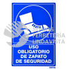SES10 SEÑAL "USO OBLIGATORIO DE ZAPATO DE SEGURIDAD" SURTEK