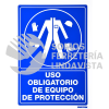SES21 SEÑAL "USO OBLIGATORIO DE EQUIPO DE PROTECCION" SURTEK