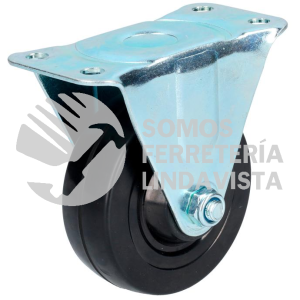 RH10F RODAJA DE HULE FIJA 4" SURTEK