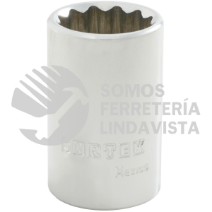 F5820M DADO METRICO CUADRO DE 1/2", 12 PUNTAS, 20 MM SURTEK