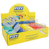 142132 FLEXOMETROS CON CARCASA DE PLASTICO COLORES EN DISPLAY 5 M X 3/4", 12 PIEZAS FOY