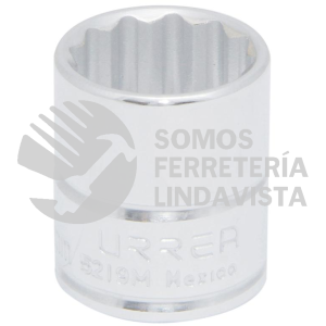5225M DADO CUADRO DE 3/8", 12 PUNTAS, METRICO, 25 MM URREA